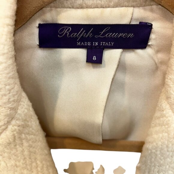 Ralph Lauren Purple Label Collection ivory herringbone wool unlined blaz… - Picture 2 of 3